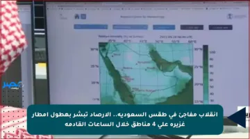 انقلاب مفاجئ في طقس السعودية.. الأرصاد تبشر بهطول أمطار غزيرة على 4 مناطق خلال الساعات القادمة